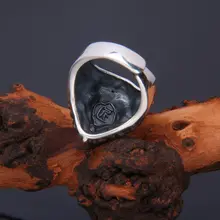 S925純銀のライオンヘッドリング【メンズ・ビンテージ風・開口デザイン】