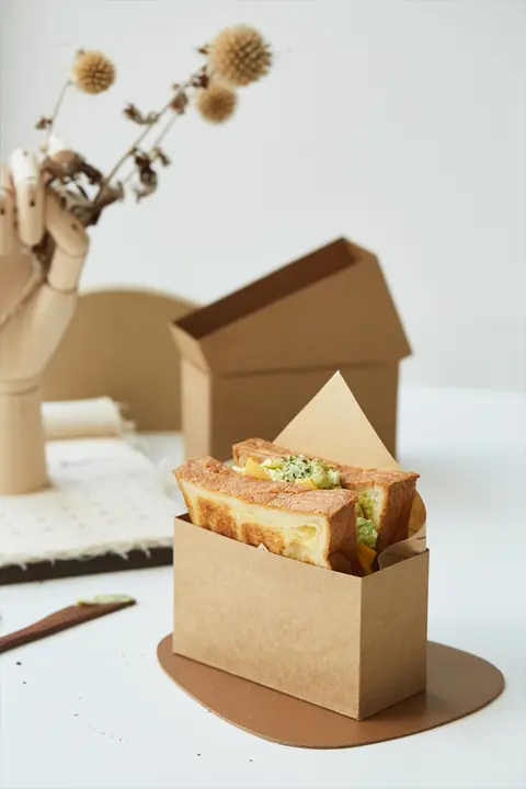 クロワッサン用包装紙【使い捨て・防油紙・サンドイッチ・ハンバーガー用】