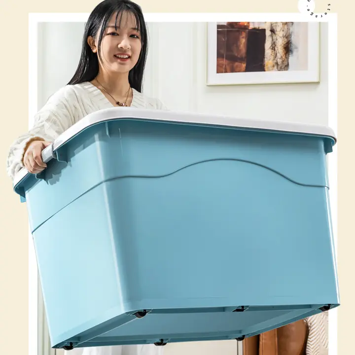 整理ボックス 大サイズ 家庭用 おもちゃ 衣類 プラスチック キャスター付き