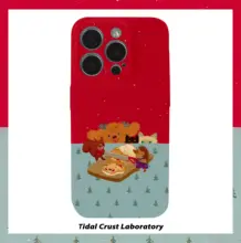 カートンデザインの温かみある午後のティータイム 二合一スマホケース【iPhone用・その他対応】