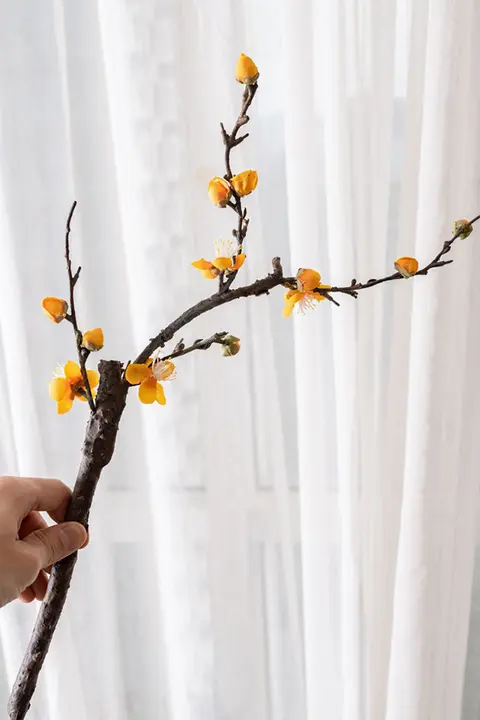桃の花の人工装飾用ピンクブランチ【インテリアデザイン・家庭用】
