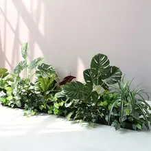 フェイク植物 フラワーボックス 屋外使用 緑化用 セット