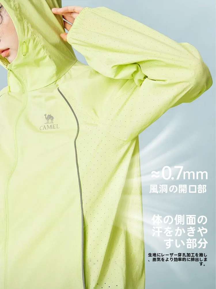 Camel 日焼け止めジャケット：UV保護と通気性を兼ね備えたアウトドアスタイルの実用性解析