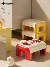 子供用プラスチック製踏み台【バスルーム・厚手・リビング用・靴を履くための小さなスツール】
