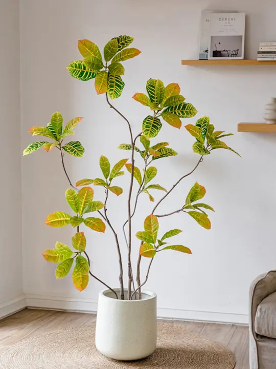 リアルなフェイクグリーン観葉植物【ラバーの木・インテリア装飾用・リビング・オフィスに最適】