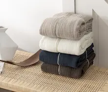 春夏用三層ガーゼ薄手毛布【シンプルデザイン・水洗い可・柔らかい】