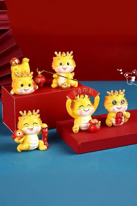 かわいいドラゴンの置物【デスク・車のセンターコンソール用・インテリア装飾・贈り物にも最適】