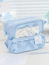 ペンケース 筆箱 キッズ ガールズ 巾着式 シンプル 通学 勉強 「RosyPosy」