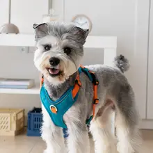 軽量透湿性ハーネス付き犬用リード【中小型犬用・爆発防止デザイン・ハーネスタイプ】