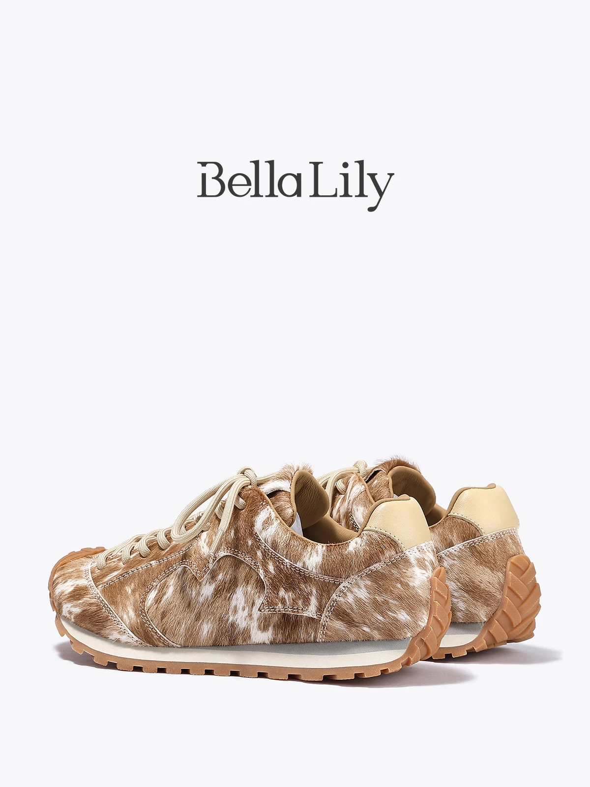 女性用レースアップスニーカー Bella Lily：厚底・カジュアルデザインで日常を支える