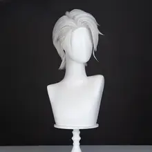 銀白色のサイドパート吸血鬼コスプレウィッグ【英雄联盟・柔らかいタッチ】