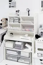 デスク上斜め挿し式ペン立て【学生向け・オフィス用・多機能収納ボックス】