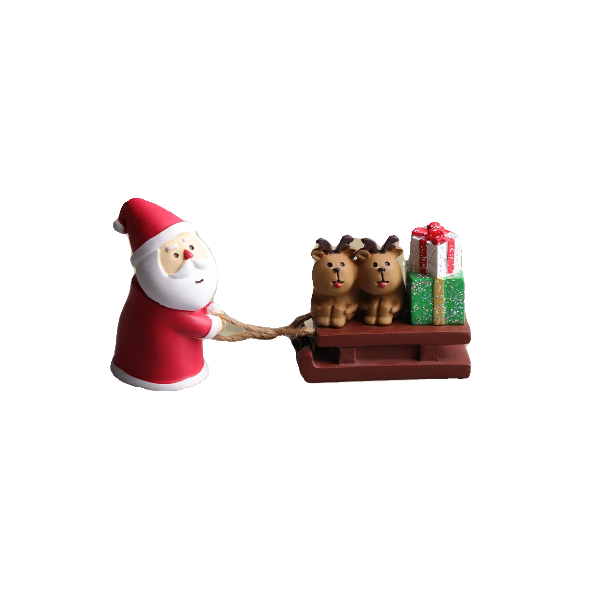 サンタクロース卓上飾り：クリスマスメッセージに最適な手作りデザイン
