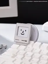 スマホスタンド マグネット式 レトロパソコン風 オリジナルデザイン 個性的 クリエイティブ デスク インテリア