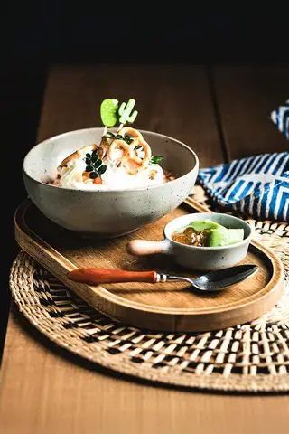 TAO | デザイン性に優れた一人用食器セット【ヨーグルトボウル・朝食用