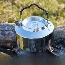 316ステンレス鋼製 アウトドア用ミニティーポット【携帯用・食品グレード・明火対応】