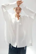 CR レディース フィット ロングスリーブシャツ【ホワイト・シンプルデザイン】