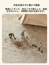 円形レトロデザインのリビング用ラグマット【メンテナンス不要・オシャレなソファやチェアの下に最適】