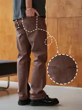ヴィンテージスタイルのフィットデニムパンツ【ブラック・ストレートレッグ】