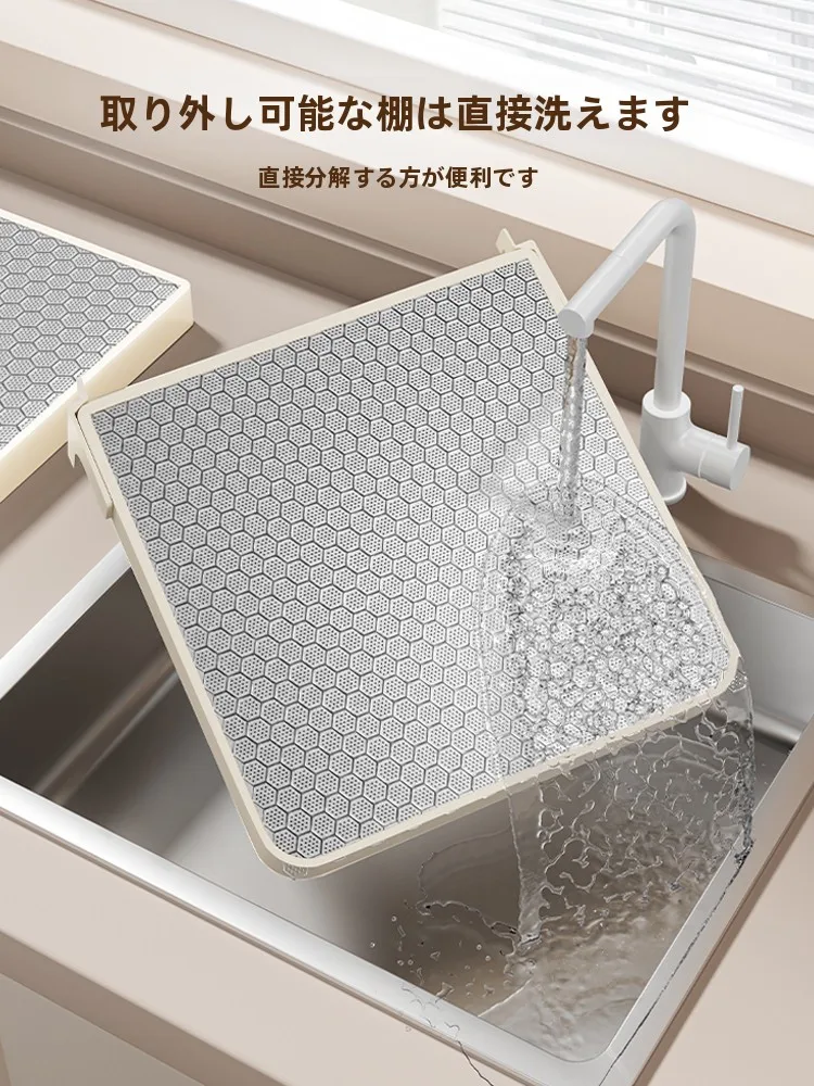 キッチン収納棚 多層 ステンレススチール 滑り止め デザインの実用性と設置ガイド