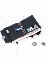 マグネット式ポケット財布【コインウォレット・ショートタイプ・本革・スリムデザイン】