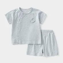 夏用 キッズ 半袖 コットン衣料【男女兼用・薄手・外出用】（セットアップ対応）
