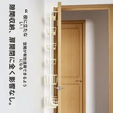 ドア上懸垂式収納ラック【穴あけ不要・多機能・省スペース】