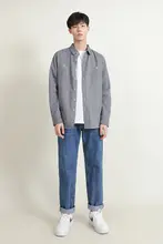 夏用 メンズ ワイドストレートデニムパンツ【赤耳・ウォッシュ加工・カジュアルスタイル】