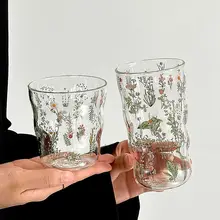 ガラスカップ ジュースカップ 家庭用 高級感 耐熱