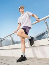 361° 通気性抜群の軽量ランニングシューズ【全黒・クッション性・メンズ用】
