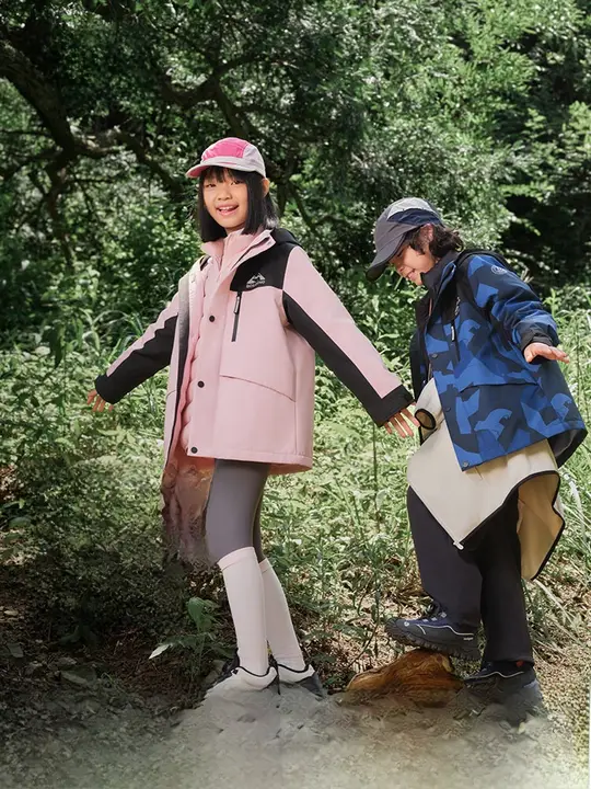 子供用ダウンジャケット【アウトドア・防水・男女兼用・三合一デザイン】