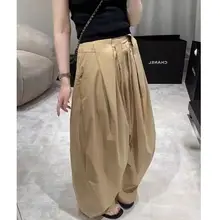 スタイリッシュな女性用パンツ【シンプルデザイン・ゆったりフィット】（セットアップ対応）