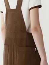 春用コットンツイルサロペットスカート【女性用・軽やかなデザイン】