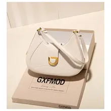 バゲットバッグ レディース ショルダーバッグ クロスボディバッグ 上品 着回し おしゃれ「GXFMOD」