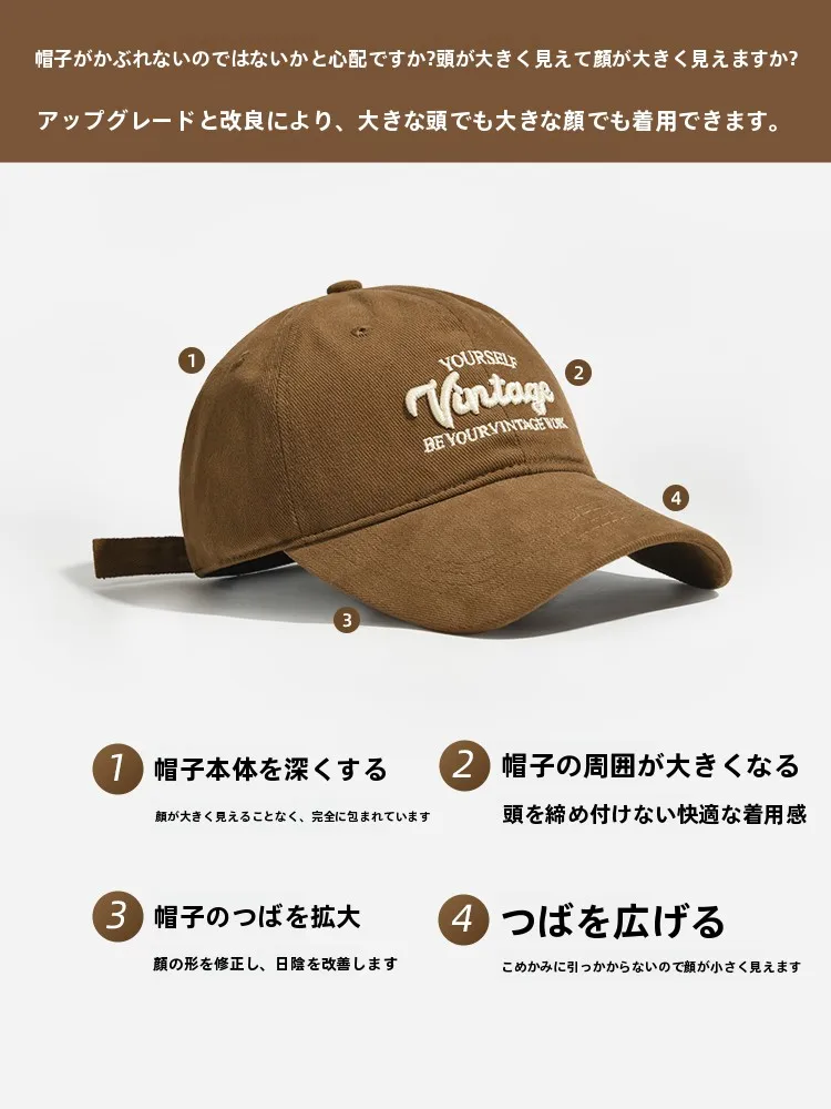 メンズ アメリカンスタイル キャップ：大きめサイズで顔が小さく見えるデザインの実用性と着用法