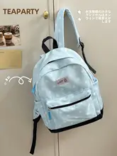 可愛いドット柄リュックサック【シンプル・学生用・旅行にも最適】