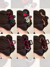 大容量のヘアクリップ【サメ型デザイン・後頭部用・上品なヘアアクセサリー】