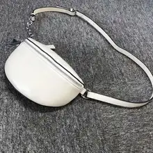韓国版の夏用オールマッチオフホワイトサドルバッグ
