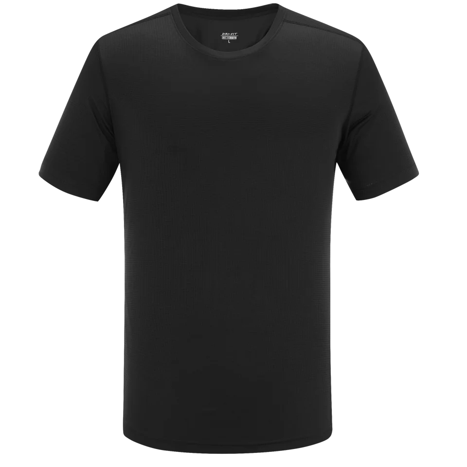 メンズ 夏用 速乾Tシャツ【短袖・アイスシルク・大きいサイズ・吸汗】