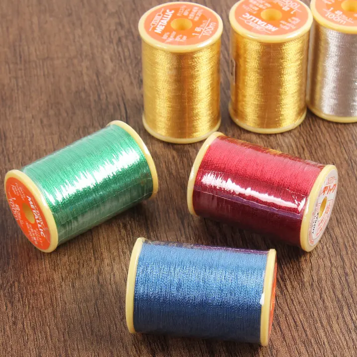 刺繍用金属糸【フランス風・金銀のライン・極上の柔らかさ・五色】