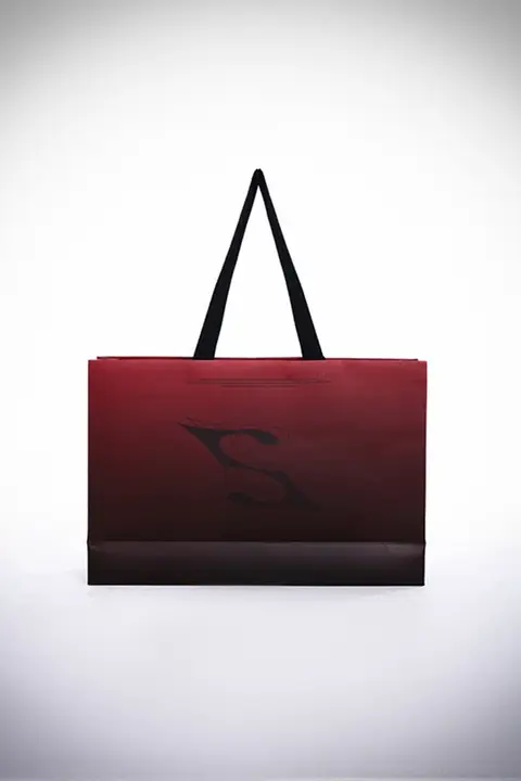 男性用ロゴ入りギフト用手提げ袋【高級感ある銅版紙製】