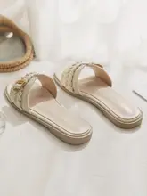 美しい羊皮製フラットサンダル【ドレスと合わせやすい・夏用・女性用】