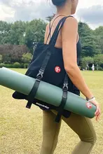 多機能キャンバスバッグ【ヨガマット収納・手提げ・持ち運びに便利】（セットアップ対応）