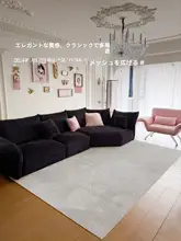 フランス風デザインのリビングルームラグ【高級感・無甲醛・防猫爪】