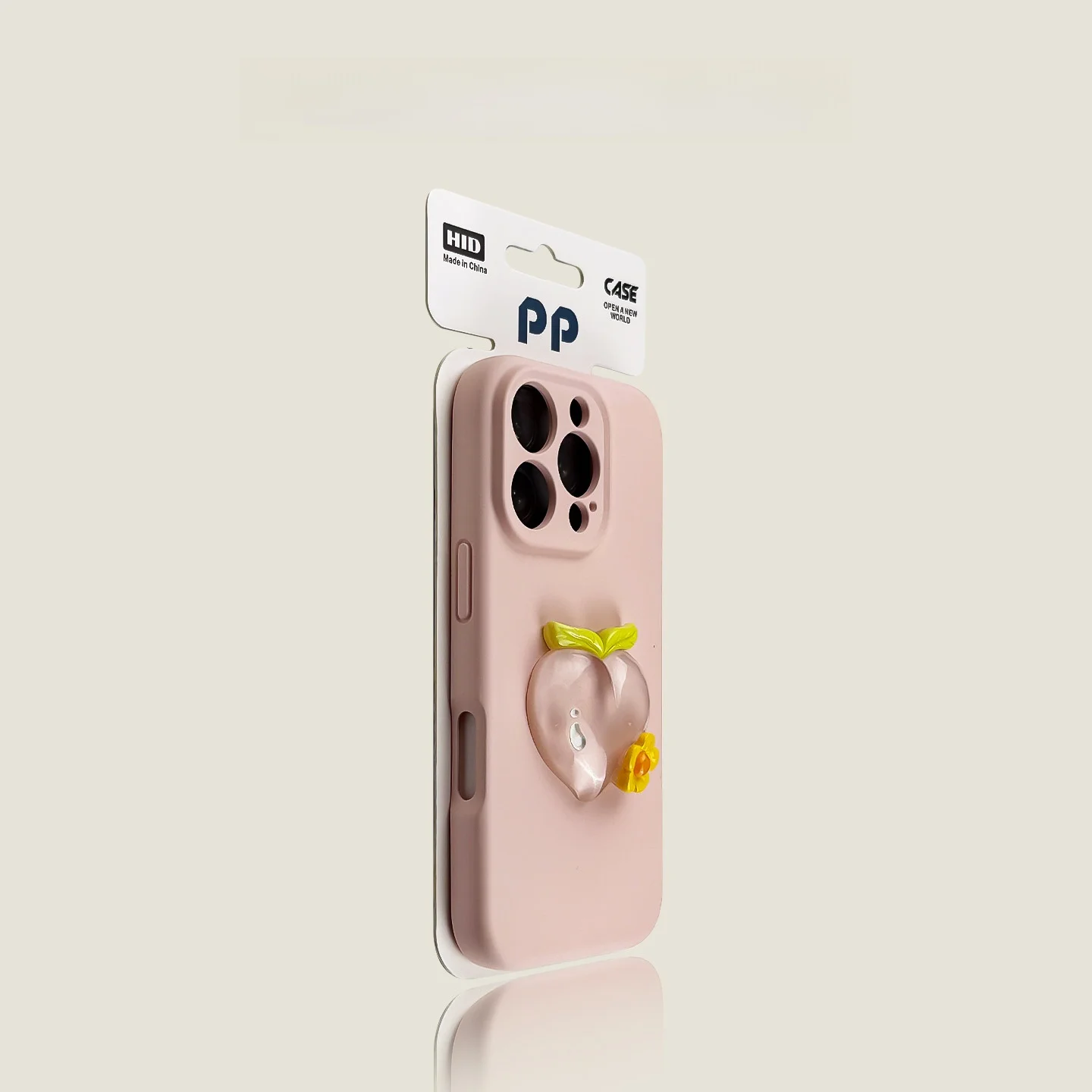 ノッチなし スマホの画面見やすさを実証する：モランド紫の立体花柄スマホケース