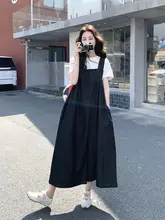 イギリス風 ヴィンテージデニム オーバーオール【春秋用・女性・工装スタイル・スリムフィット】