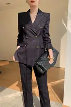 チェック柄のジャケット【カジュアル・レディース・春秋用】（セットアップ対応）