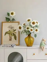 ひまわり フェイクフラワー リビング ダイニング 装飾 ブーケ 人工 flor エコー