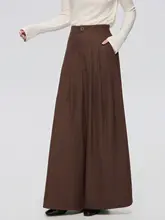 新中式 明制風デザインの広めワイドパンツ【女性用・春夏用】（セットアップ対応）