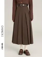 春用 高腰 Aラインタイトスカート【百褶デザイン・ウエストシェイプ・長丈】